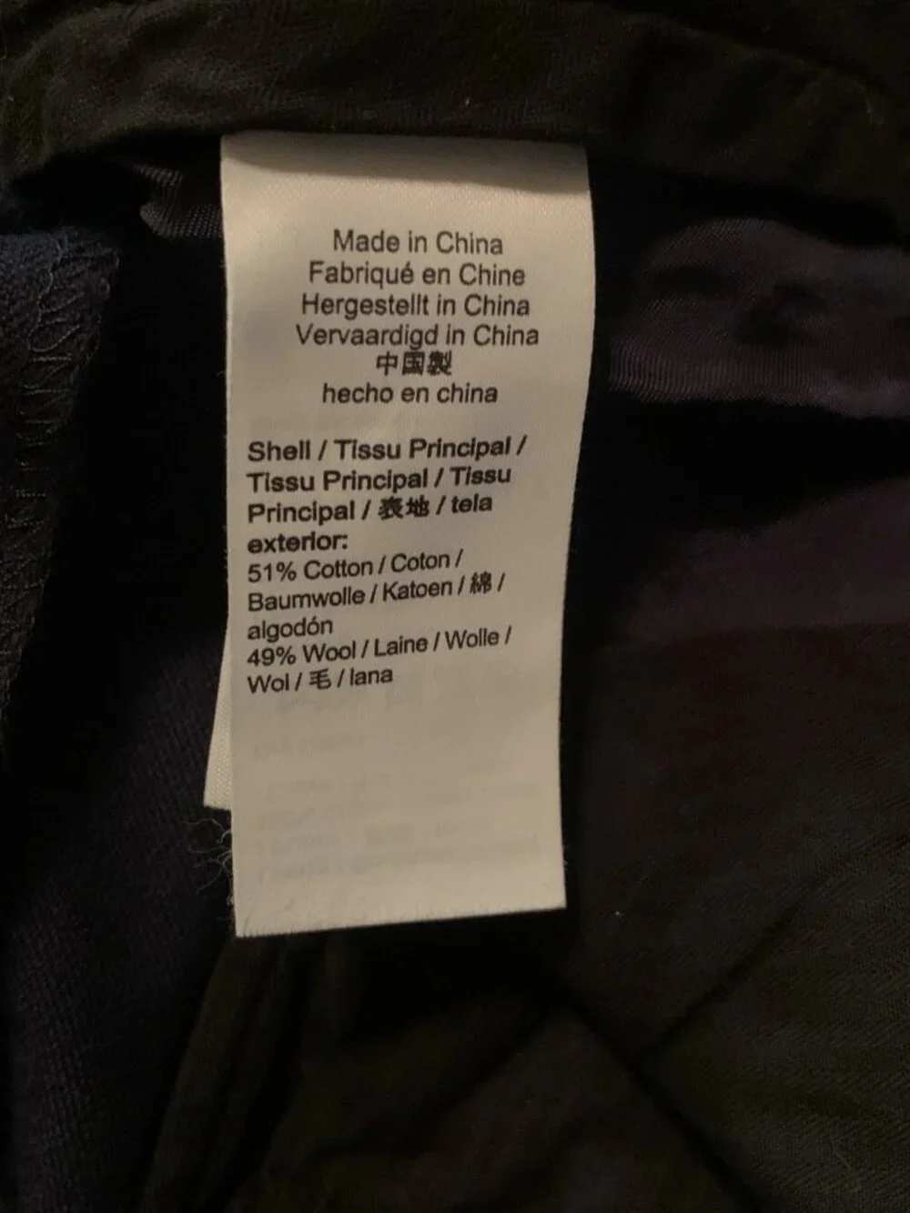 J. Crew Mens 30 x 30 (30x28) Ludlow Slim Wool Blend Dress Pants Navy Blue Solid